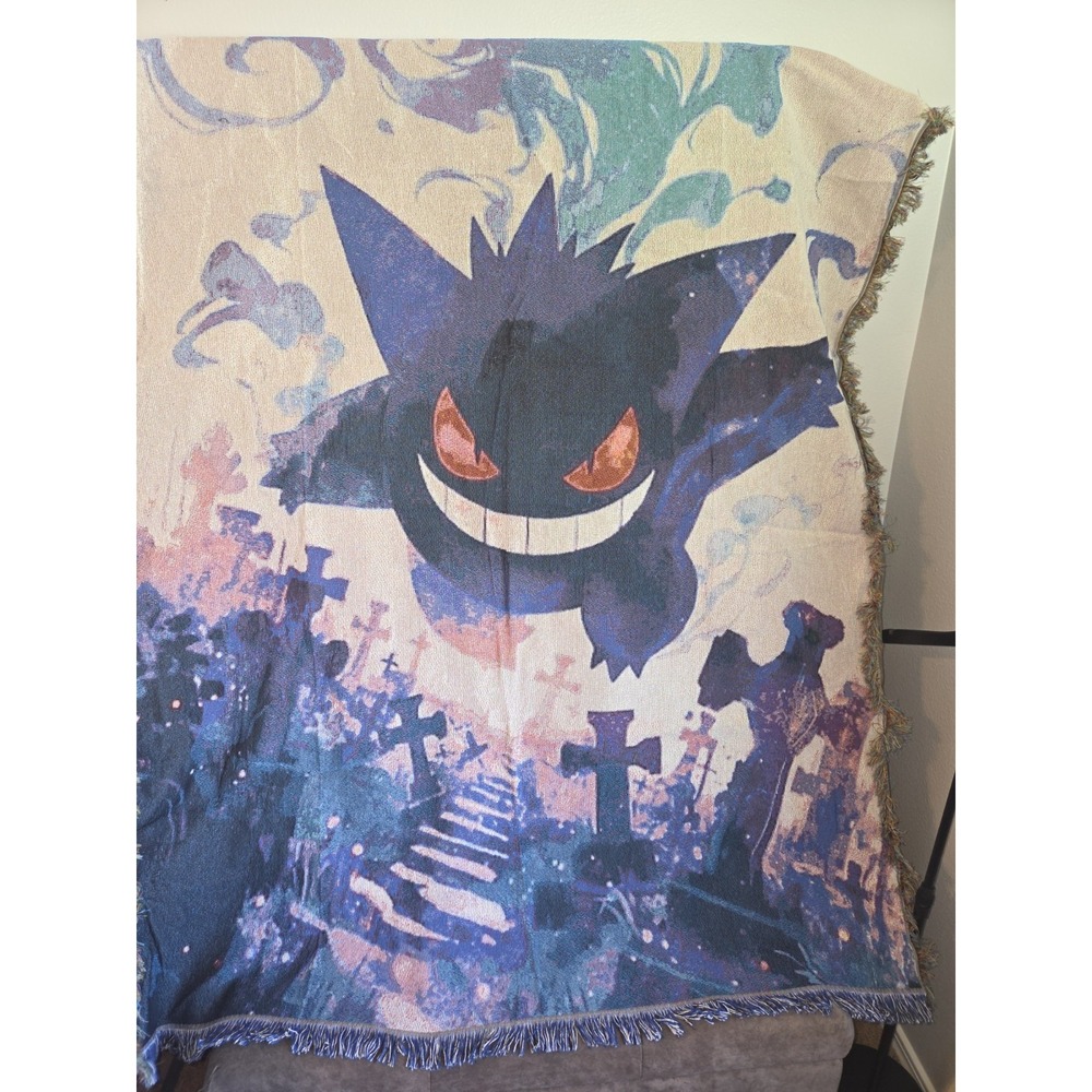Pokemon Gengar Tapestry 46 x 56 Wall Hanging Art